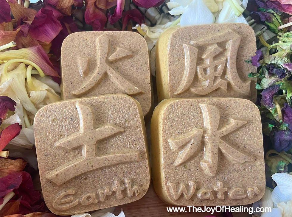 Thumbnail: Earth Elements Safflower Calendula Double Butter Handcrafted Scrub  Soap Bar