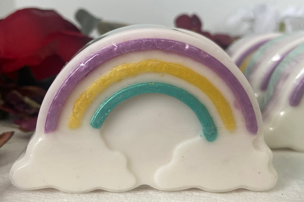 Thumbnail: Baby Powder Rainbow Baby Buttermilk  Handmade Soap Bar