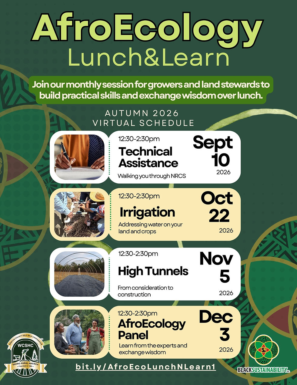 Mark Your Calendar: Upcoming AfroEcology Dates