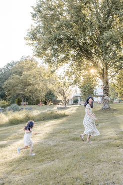 Meliza Orellana Photography_Family Page Gallery_Vancouver Photography_Family_ Mother and girl running in nature.