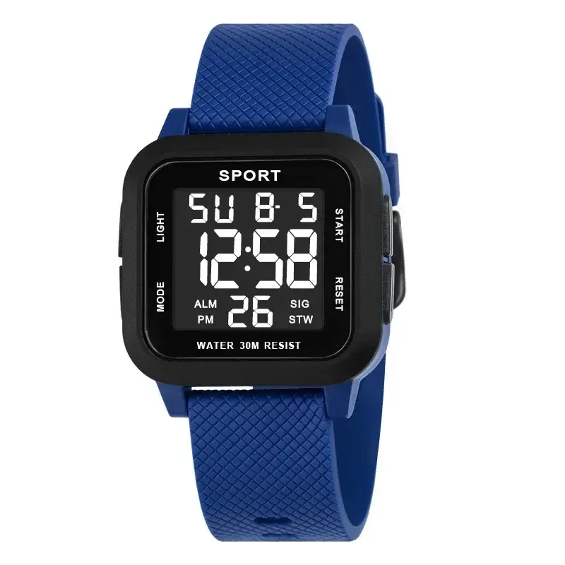 Thumbnail: Sports Watches for Men Electronic Watch Digital Retro Style Clock Men Male Reloj