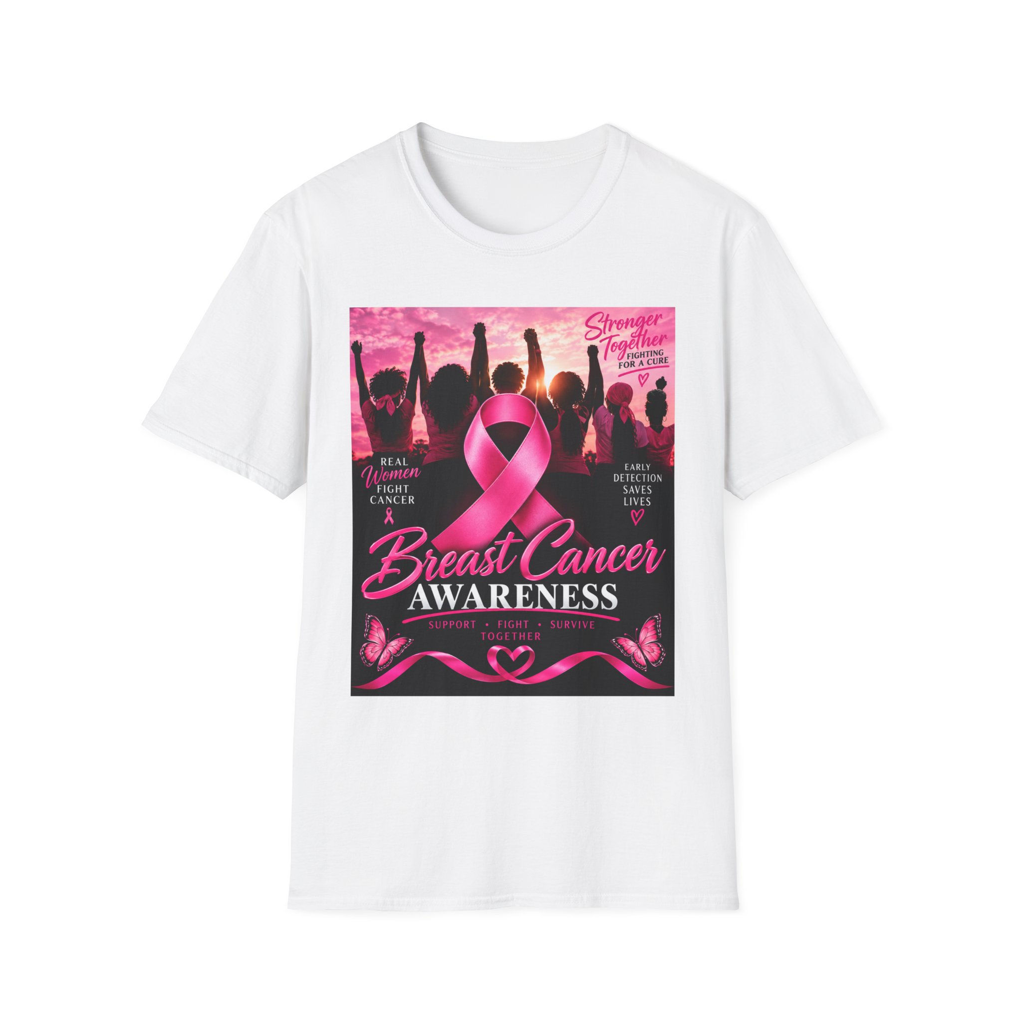 Breast Cancer Awareness T-Shirt – Pink Ribbon Support Tee