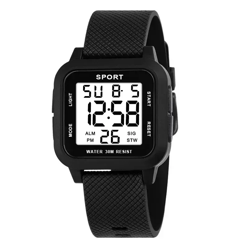 Thumbnail: Sports Watches for Men Electronic Watch Digital Retro Style Clock Men Male Reloj