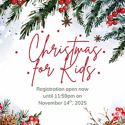 Christmas for Kids, CFK, 2025, PR-B, Pine River-Backus