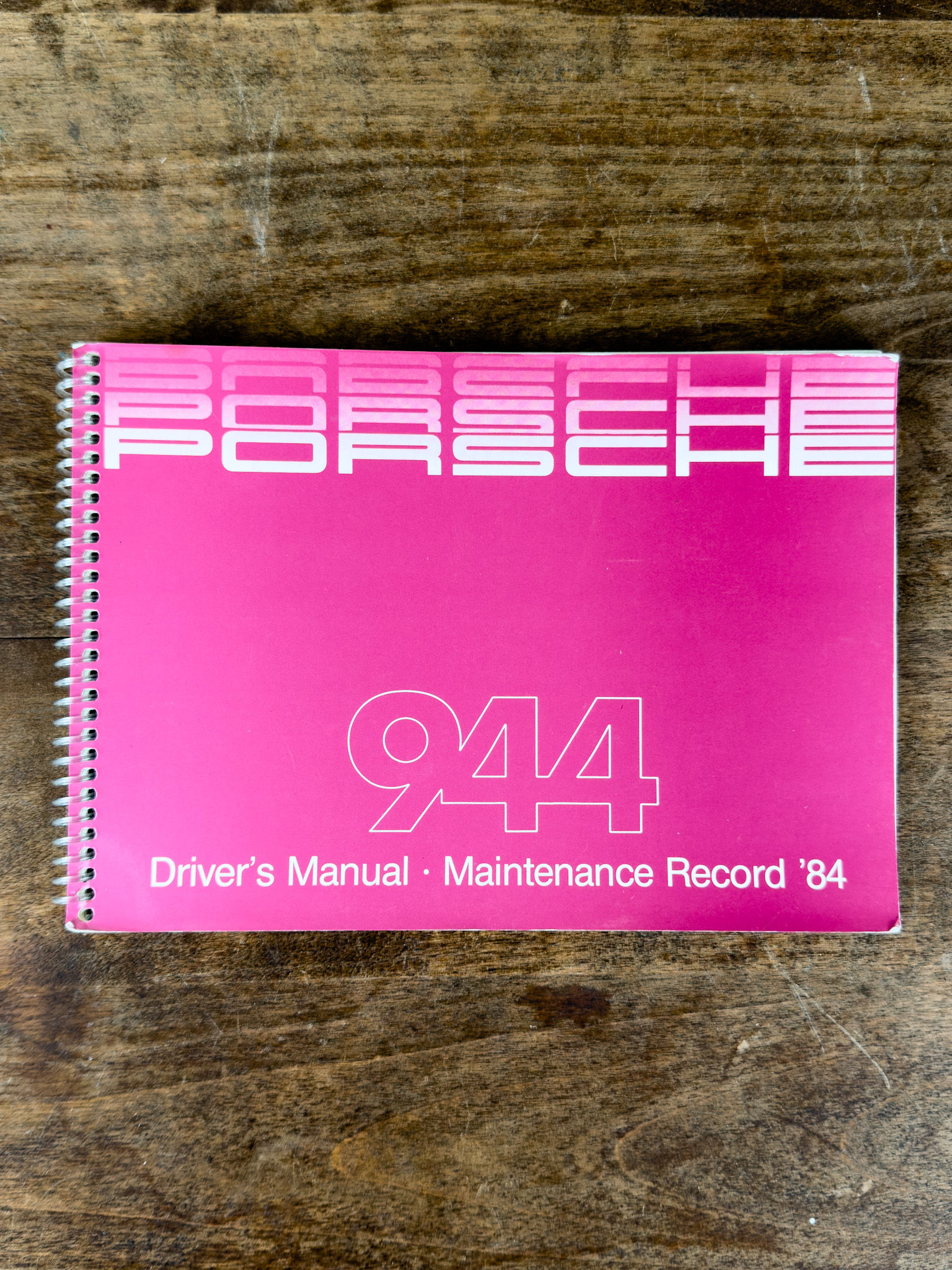Driver´s Manual & Maintenance Record Porsche 944 Classic Collection