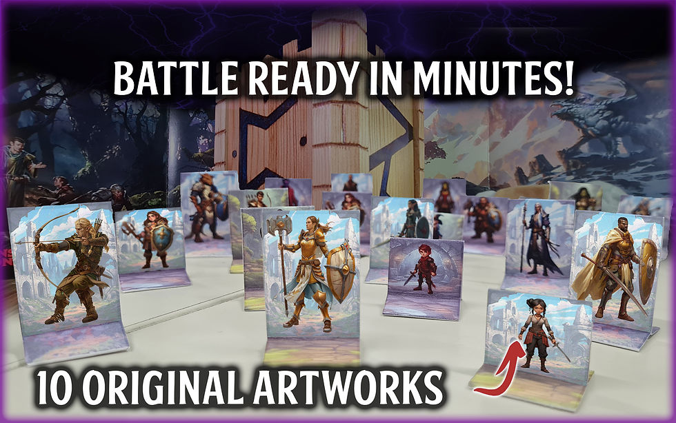 Thumbnail: D&D Dragons of Stormwreck Isle Printable Paper Minis and DM Card Super Bundle