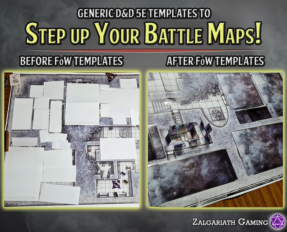 Thumbnail: D&D Printable Fog of War Template Tiles