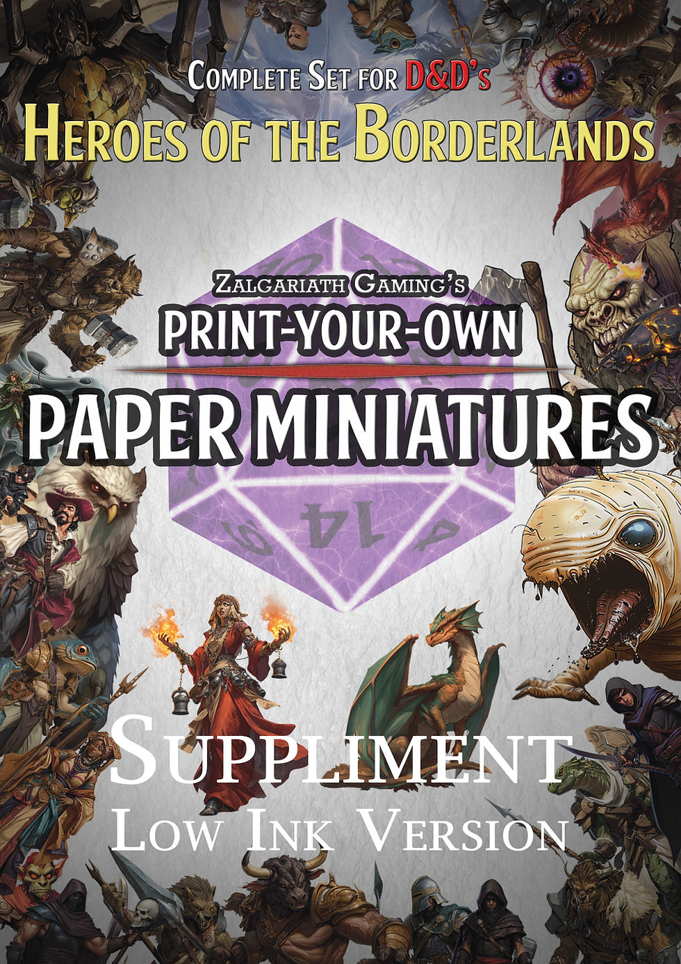 Thumbnail: DnD Heroes of the Borderlands Printable Paper Minis