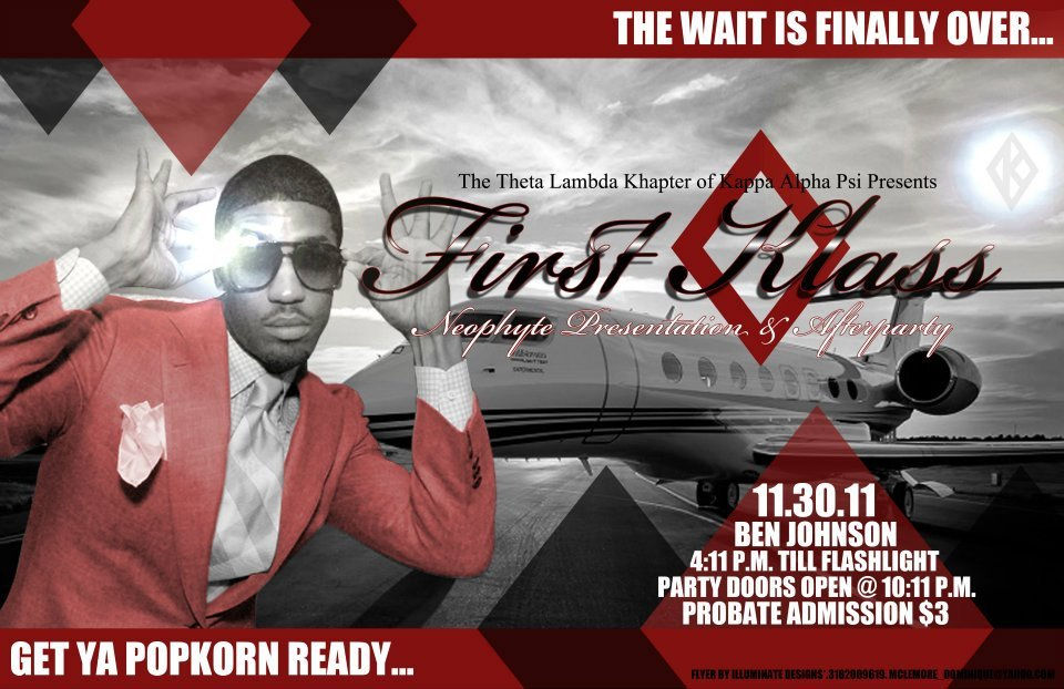 Kappa Alpha Psi Probate Flyer
