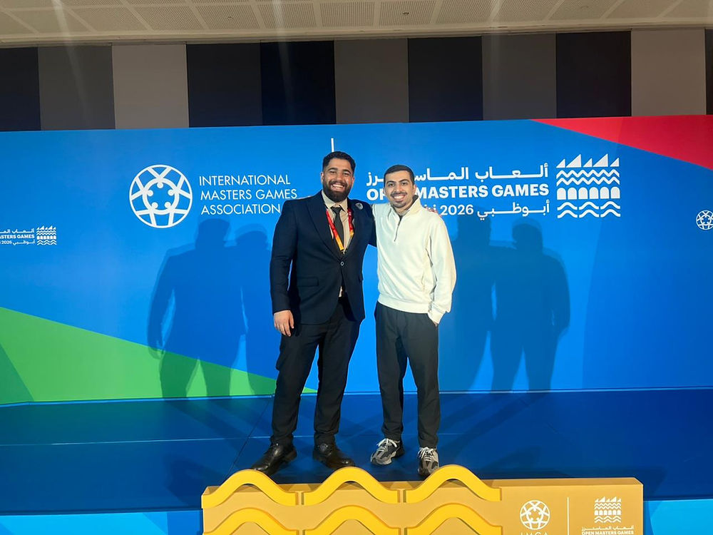 Omar Sabri and hussein almana at International Masters Games Abu Dhabi