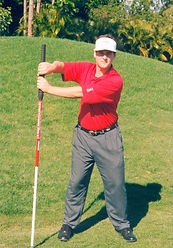 Back angle stretch right address