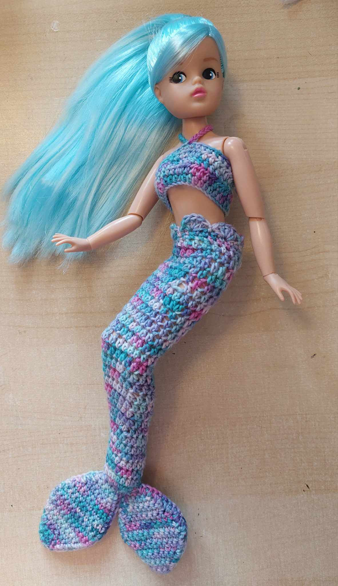 Sindy doll Mermaid tail & top