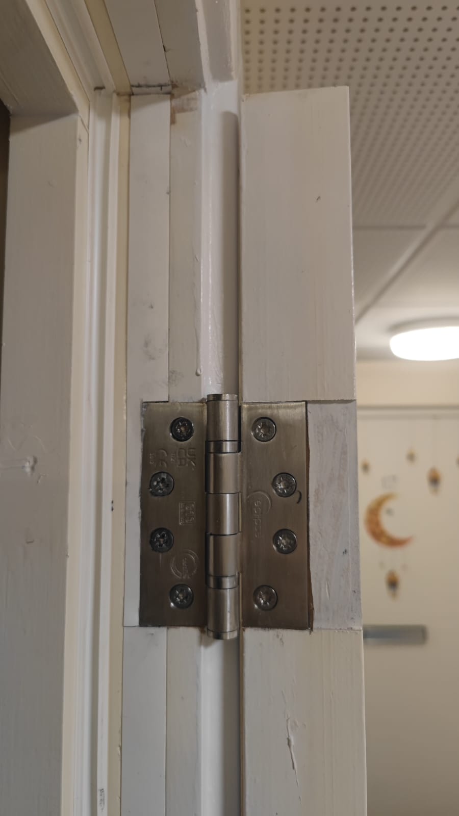 Hinge and door-frame detail, Tynee Court