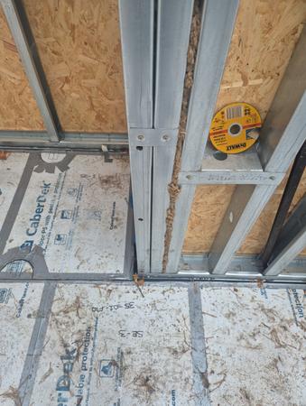 Panel base and fixing detail, Deepcut UniHouse