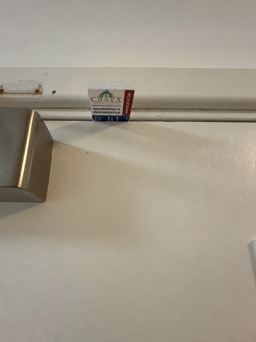Door clearance check at the head, Blenheim Apartments