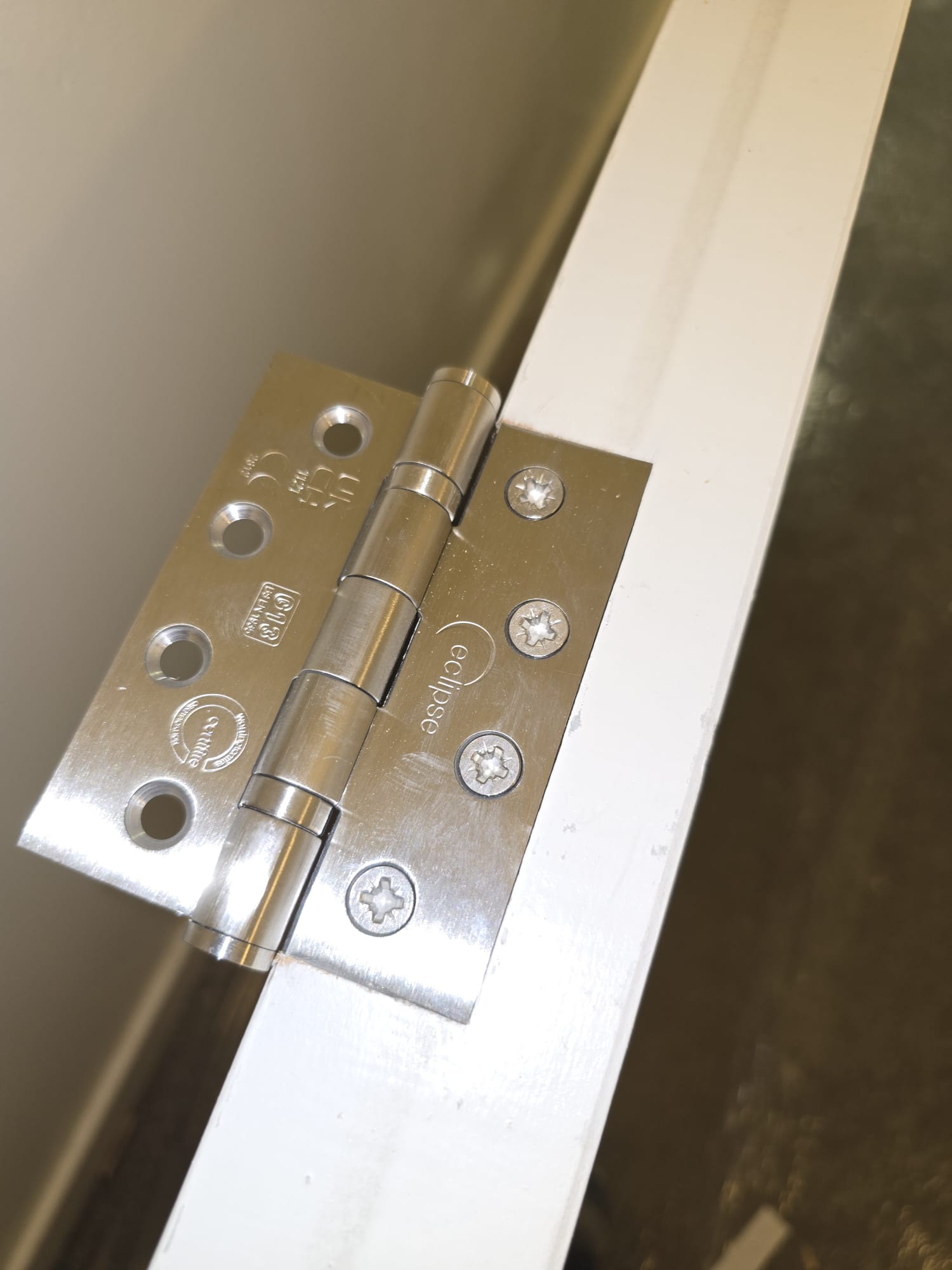Hinge preparation and protection detail, Warwick Apartments