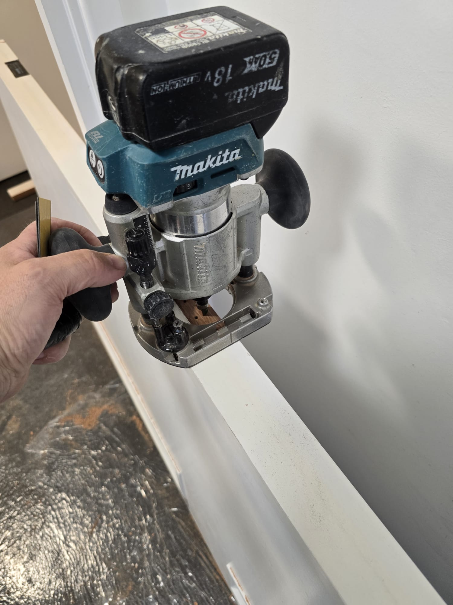 Carpentry preparation during remedial works, Blenheim Apartments