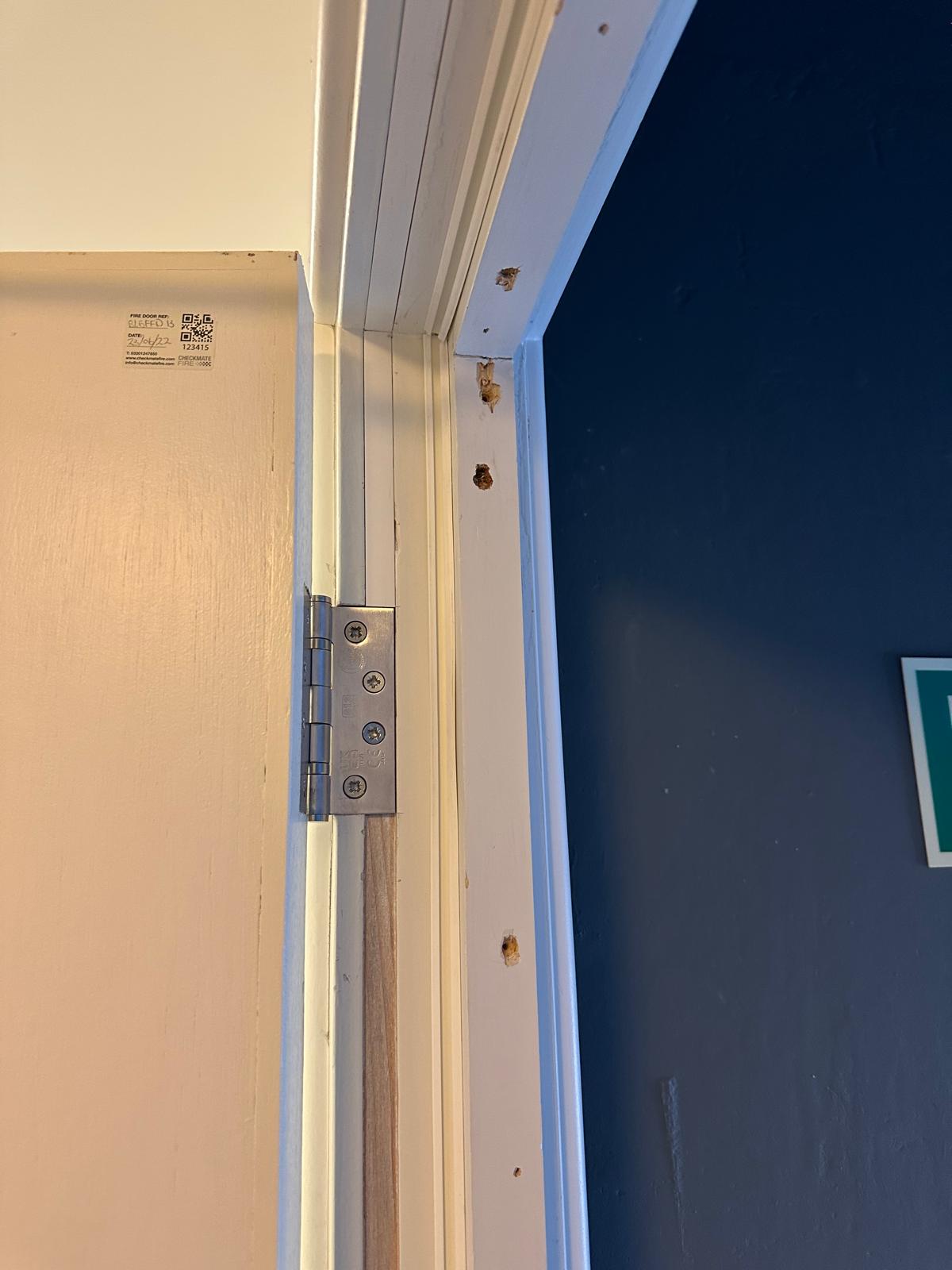 Frame, seals and hinge detail, Blenheim Apartments