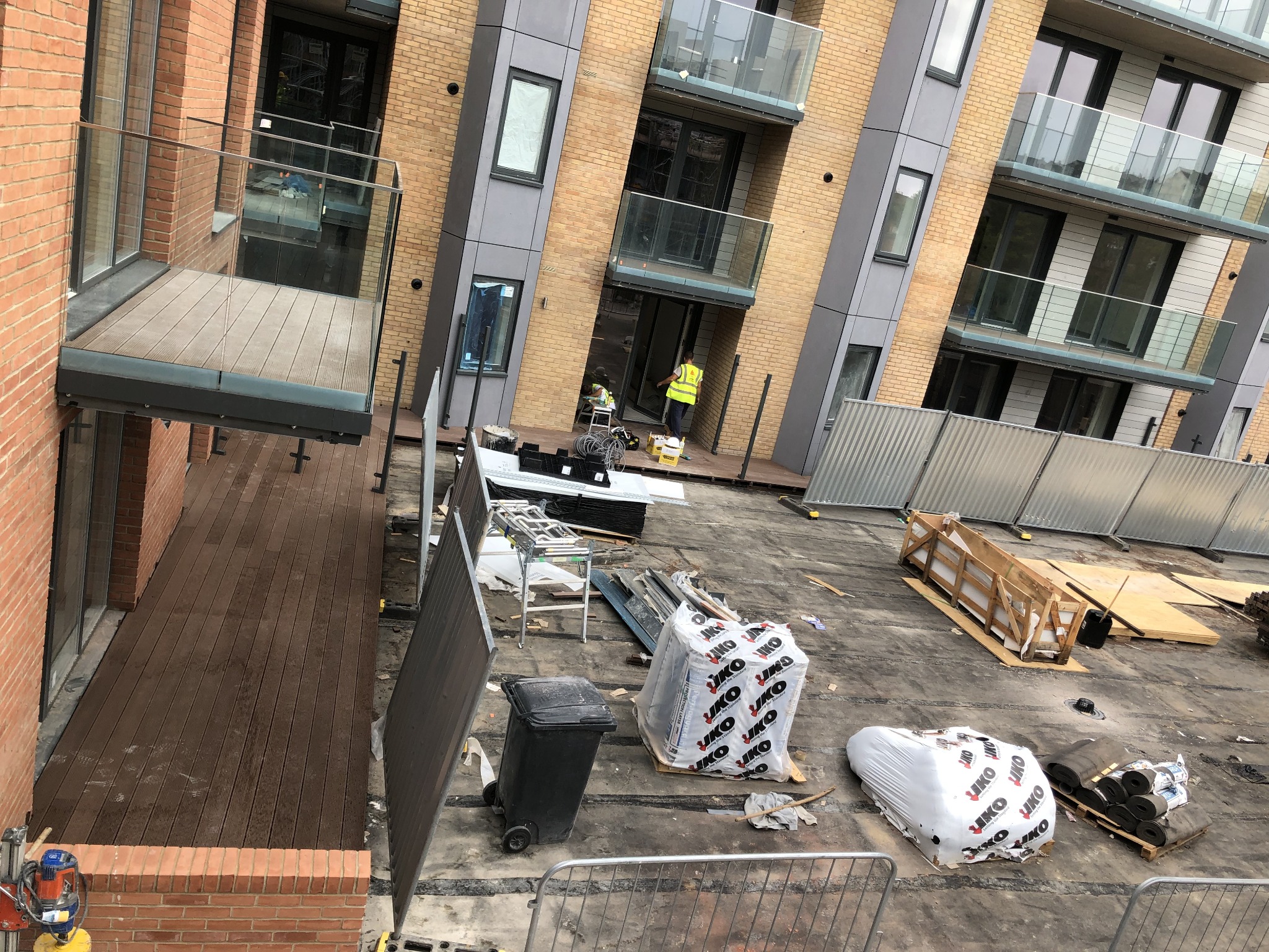 External decking works across the development, Reading Riverside