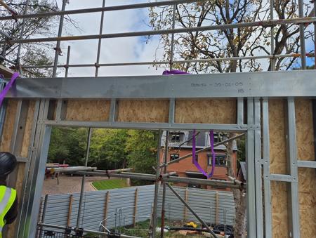 Wall panel and opening head detail, Deepcut UniHouse