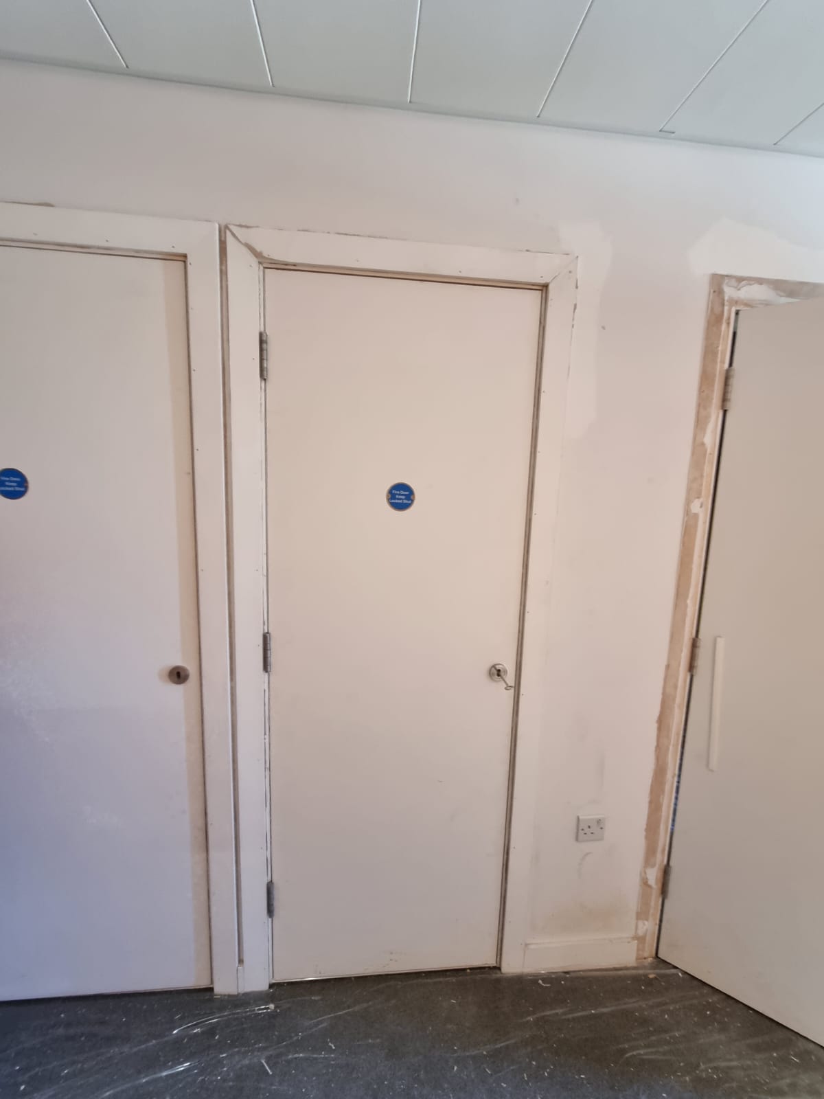 Service doors and frame-perimeter work, Barlett Park