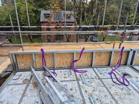 Wall panel run during installation, Deepcut UniHouse