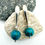 Thumbnail: “Turquoise Teardrop” Silver and Natural Turquoise 