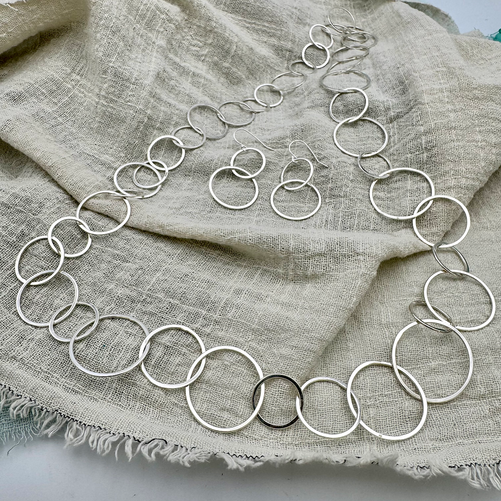 Thumbnail: “Eclipse”  Handmade Silver Earrings 