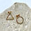 Thumbnail: Handmade “Balance” Gold Stud Earrings.