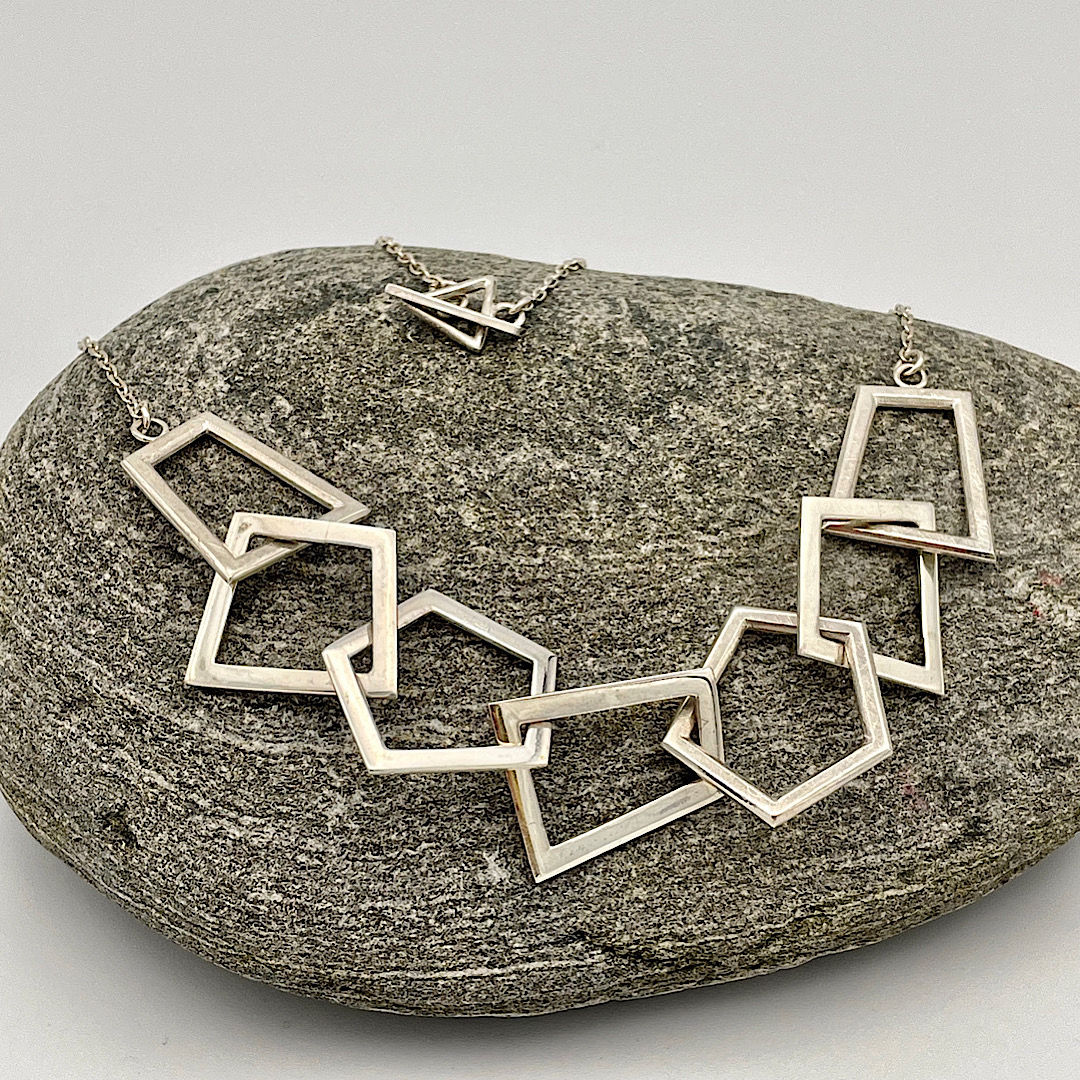 Handmade Silver “Spirit 7” Chain necklace.