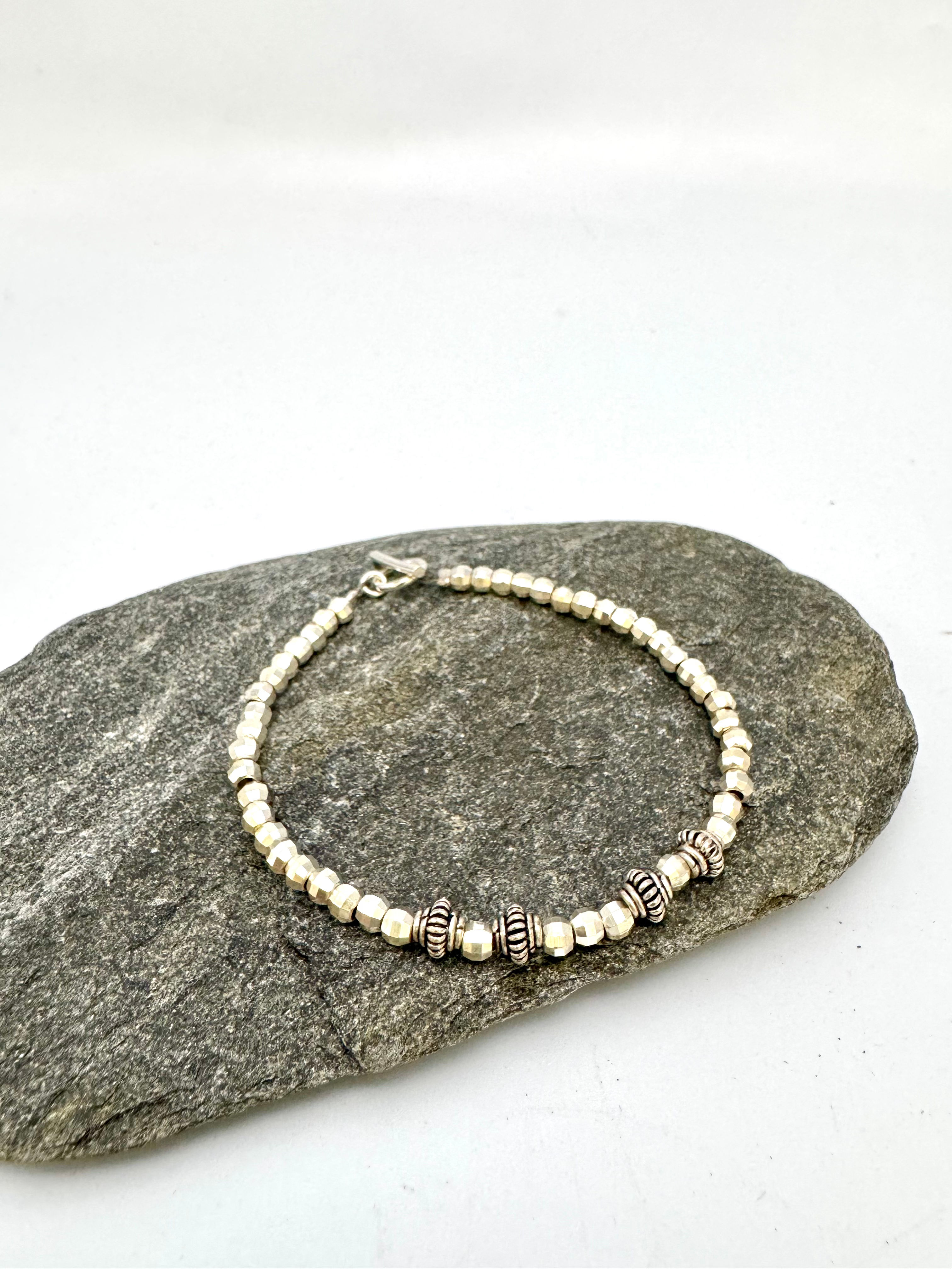 Handmade Silver “StrandsB4” Bracelet