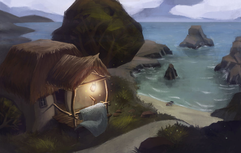 Mary Blair-inspired Digital Painting