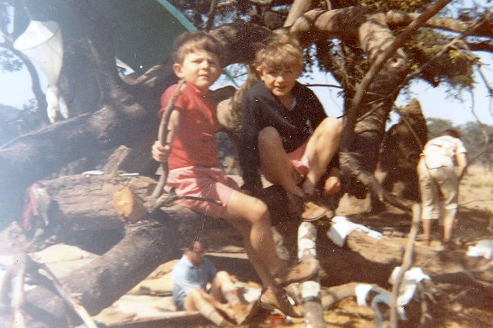 Childhood Photo in Africa of David Tett and his Family