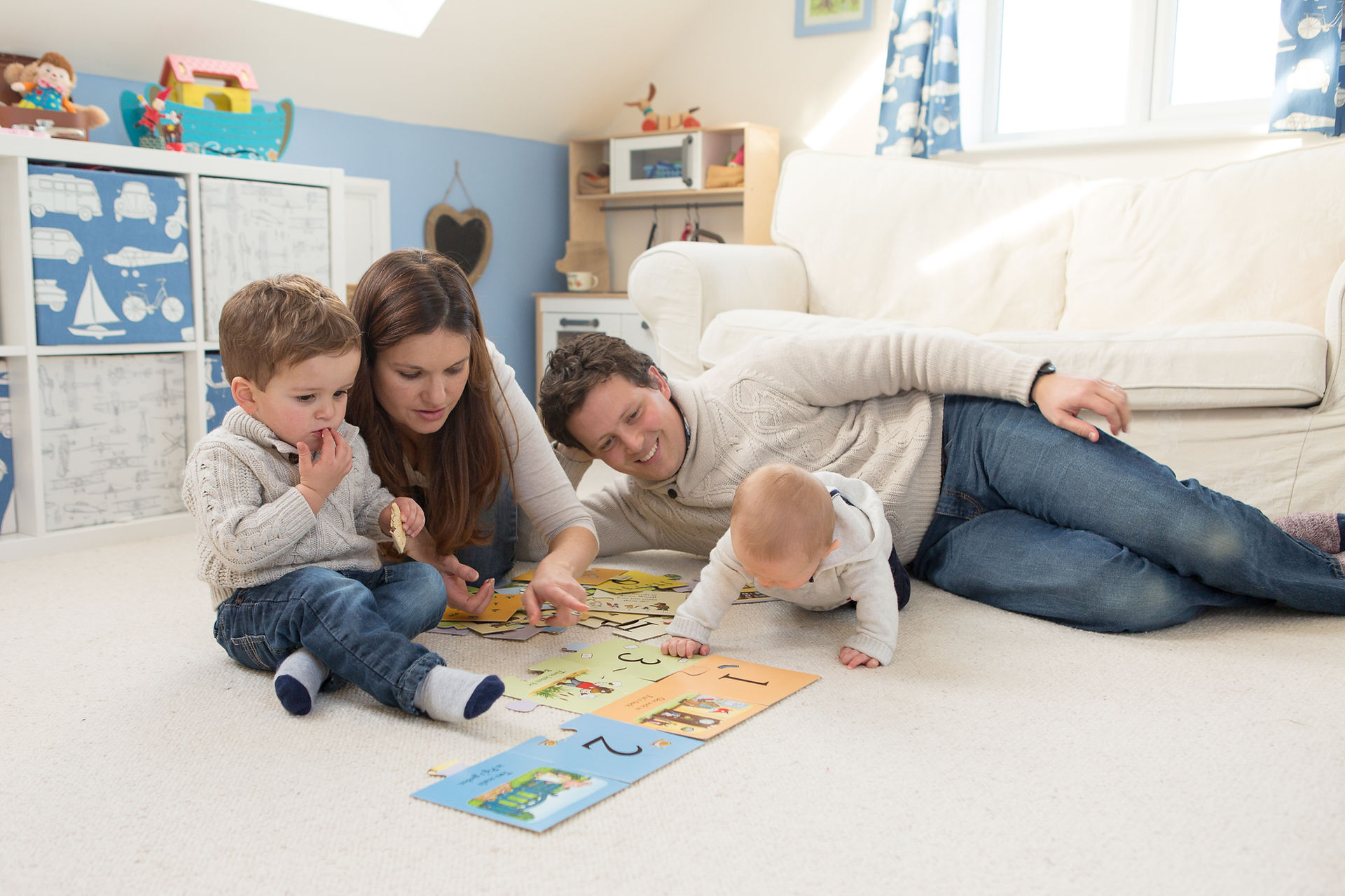 Happy Family Portrait Jigsaw