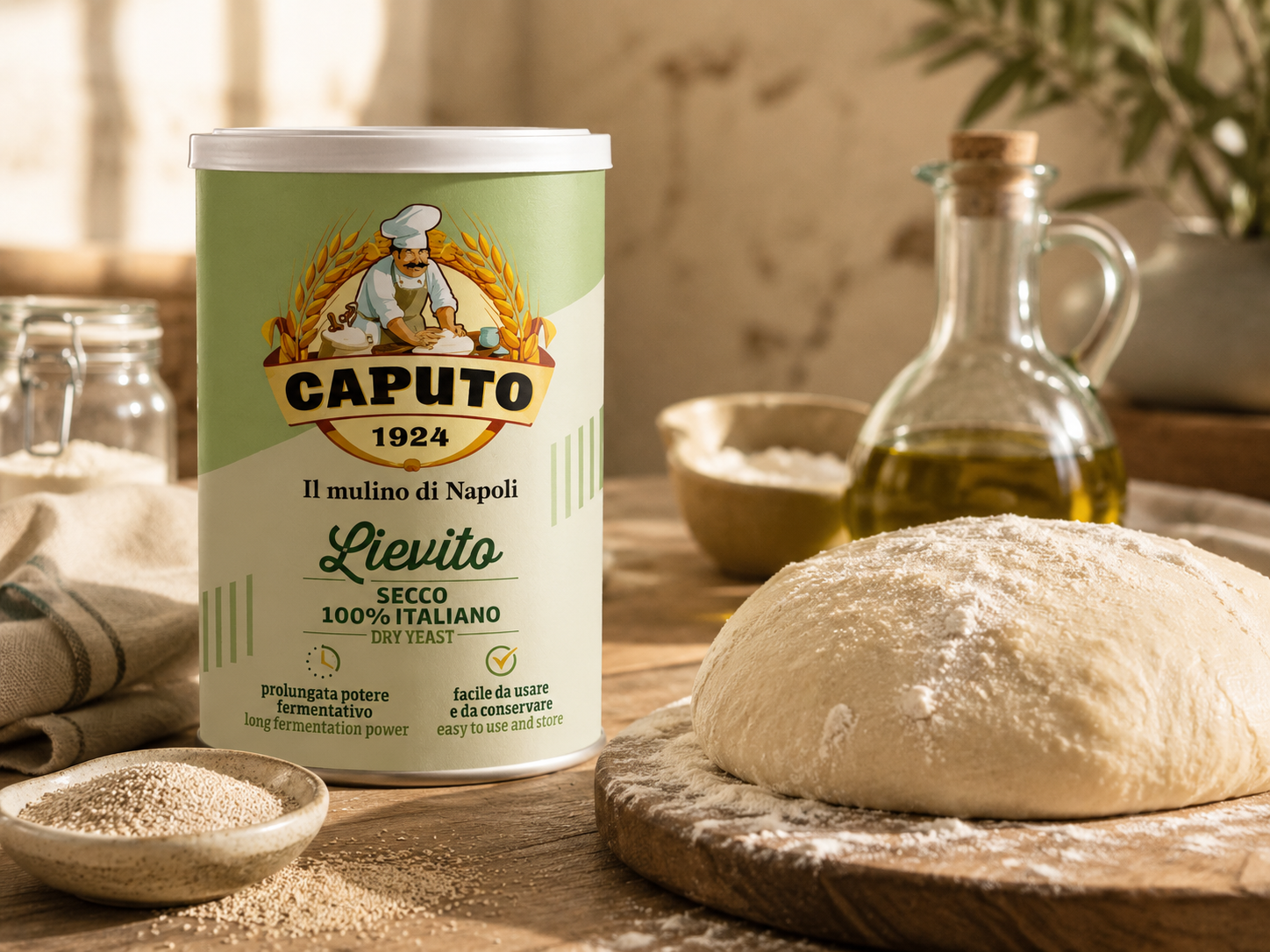 100g Dose Caputo Lievito Madre – getrockneter italienischer Sauerteig für Pizza und Backwaren.