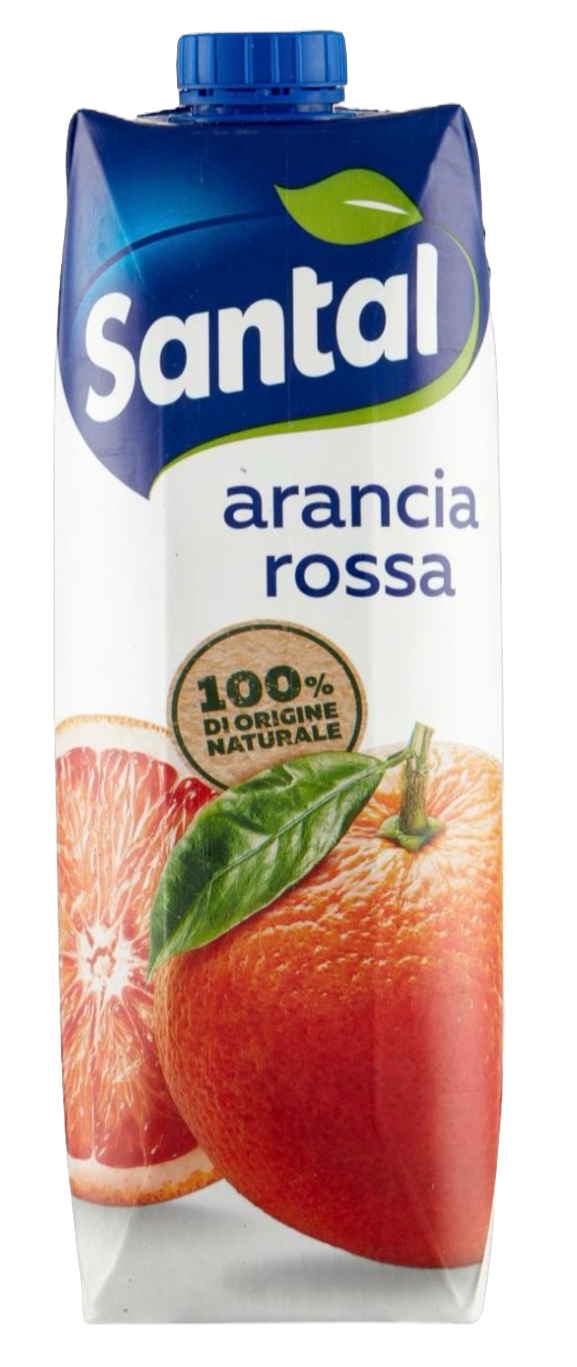 1 Liter Packung Santal Arancia Rossa – italienischer Blutorangensaft 100% natürlich von Parmalat.