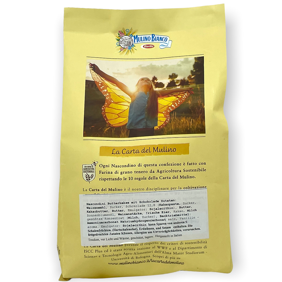 Mulino Bianco - Nascondini - 330g, Inhaltsangaben