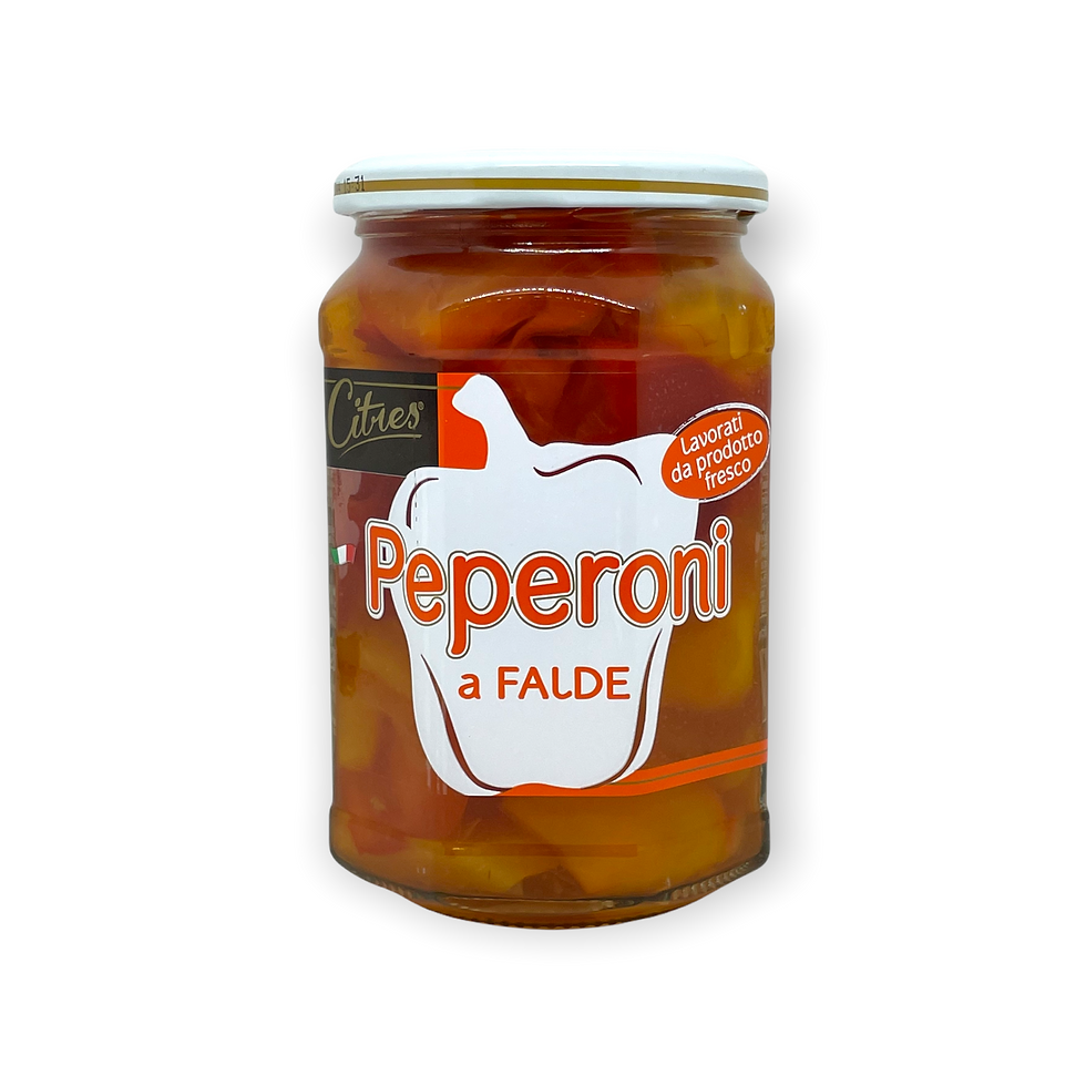 Citres - Rote und Gelbe Paprika in süß-sauer - 540g - Peperoni, Vorderansicht