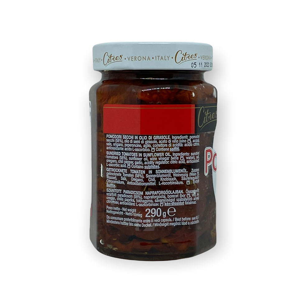 Citres - getrocknete Tomaten - Pomodori Secchi - 290g, Rückansicht