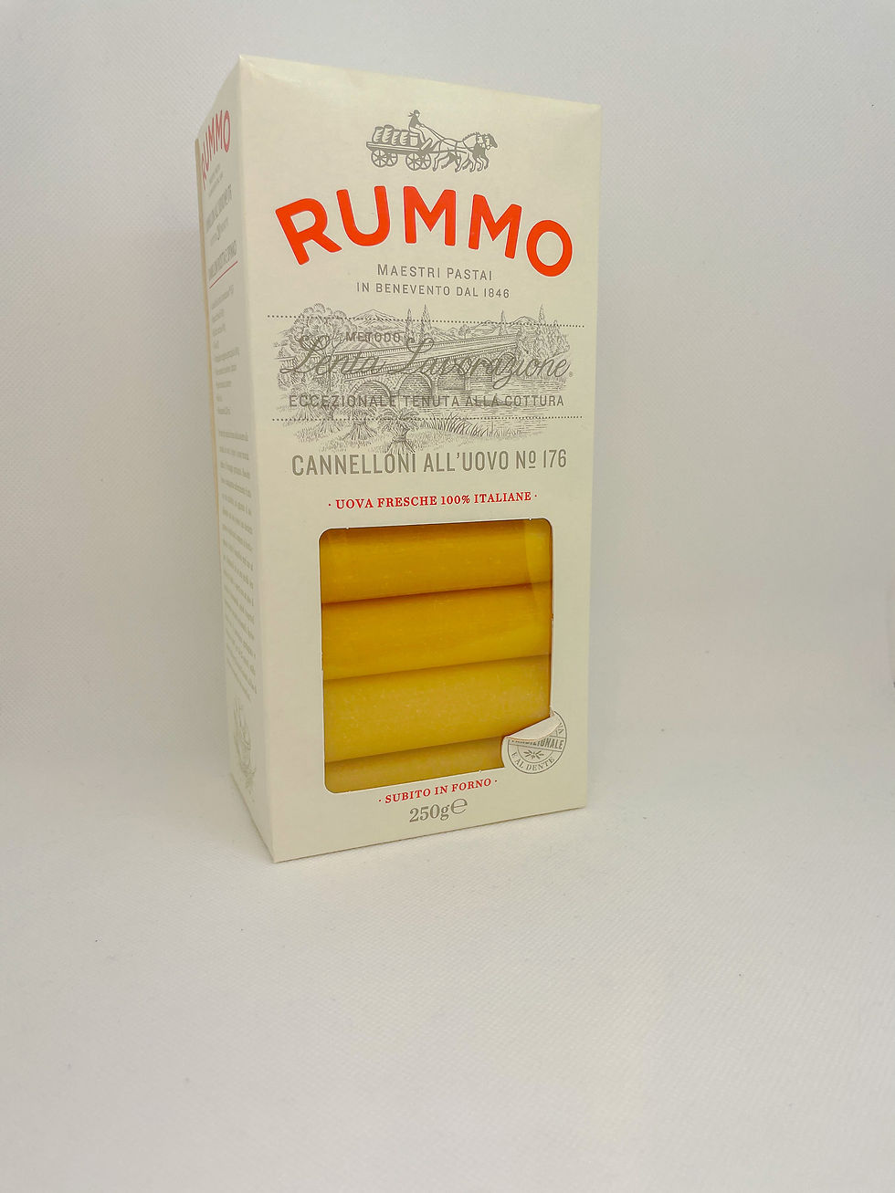Rummo - Pasta Cannelloni all‘Uovo No. 176 - Vorderansicht