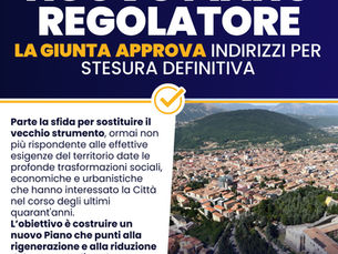 Nuovo piano regolatore, la giunta approva indirizzi per la stesura definitiva