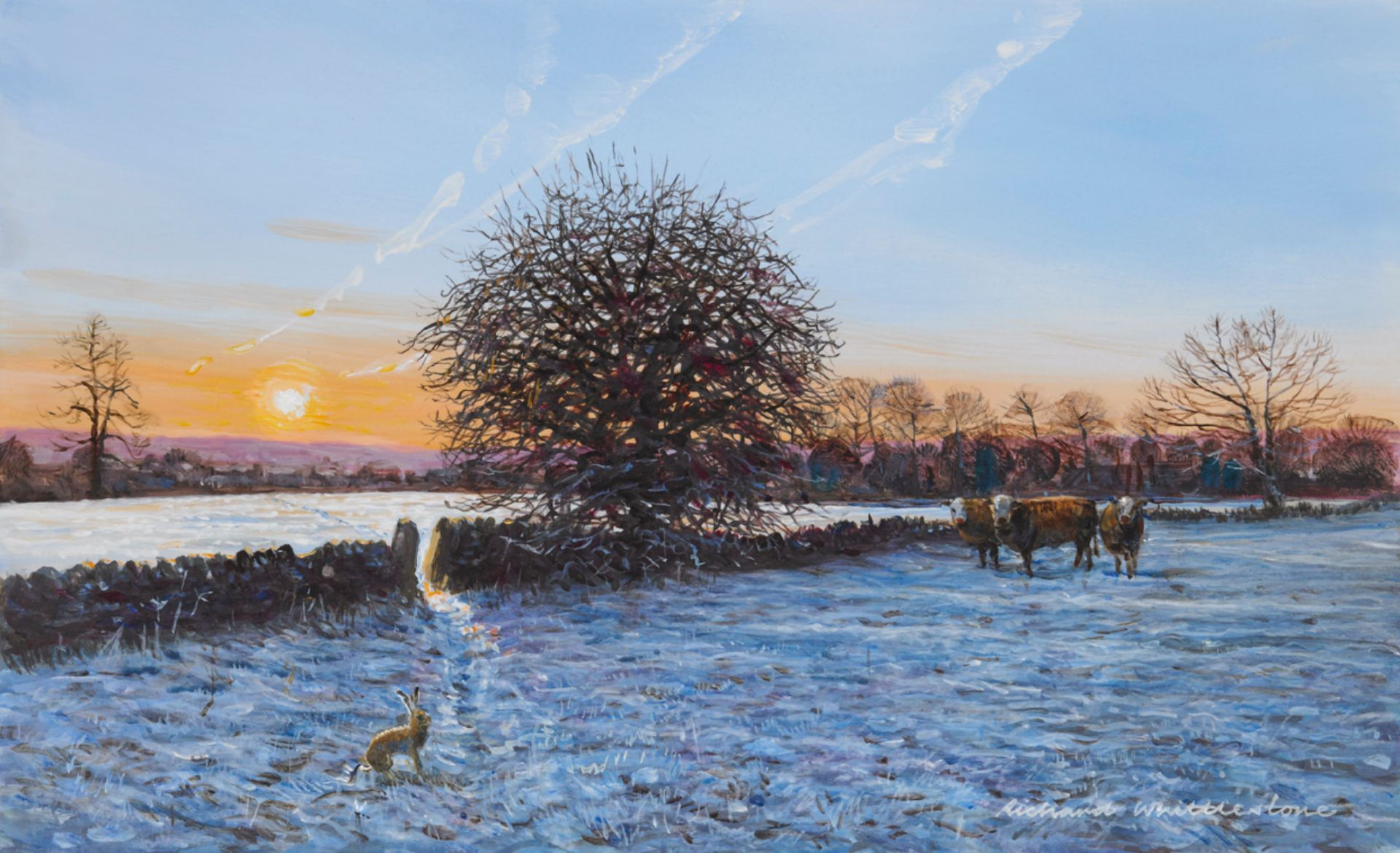 Wildlife Greetings Cards by Artist Richard Whittlestone (Winter Solstice)