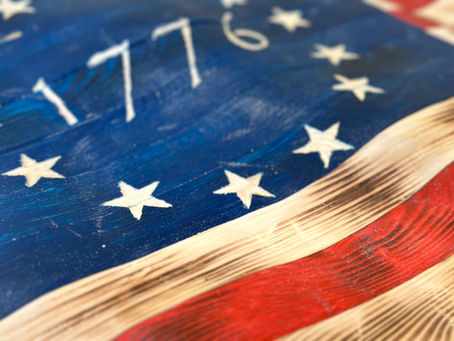 Handcrafted 1776 Flag