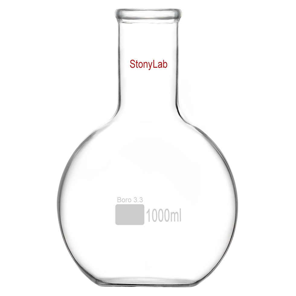 Thumbnail: Long Neck Flat Bottom Flask, Heavy Wall Flat Bottom Boiling Flask