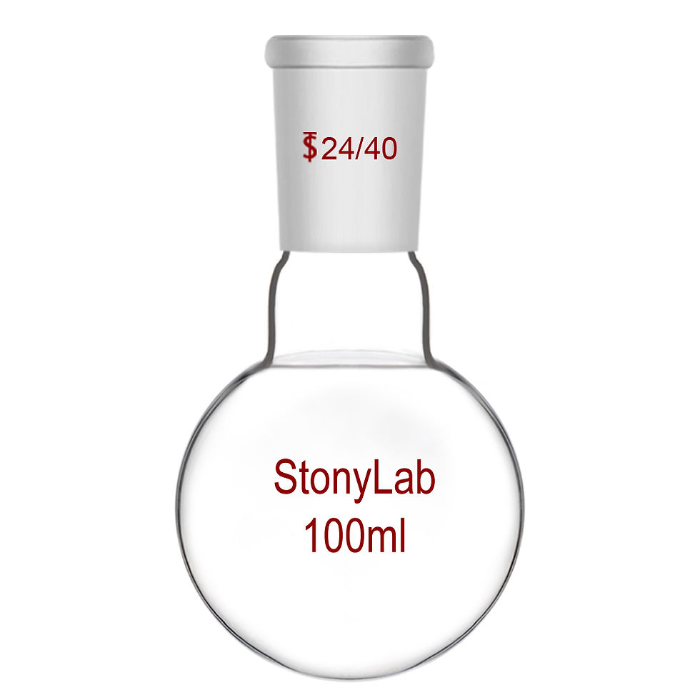 Thumbnail: Short Neck Round Bottom Flask, Single Neck Heavy Wall Flask RBF, 24/40 Joint