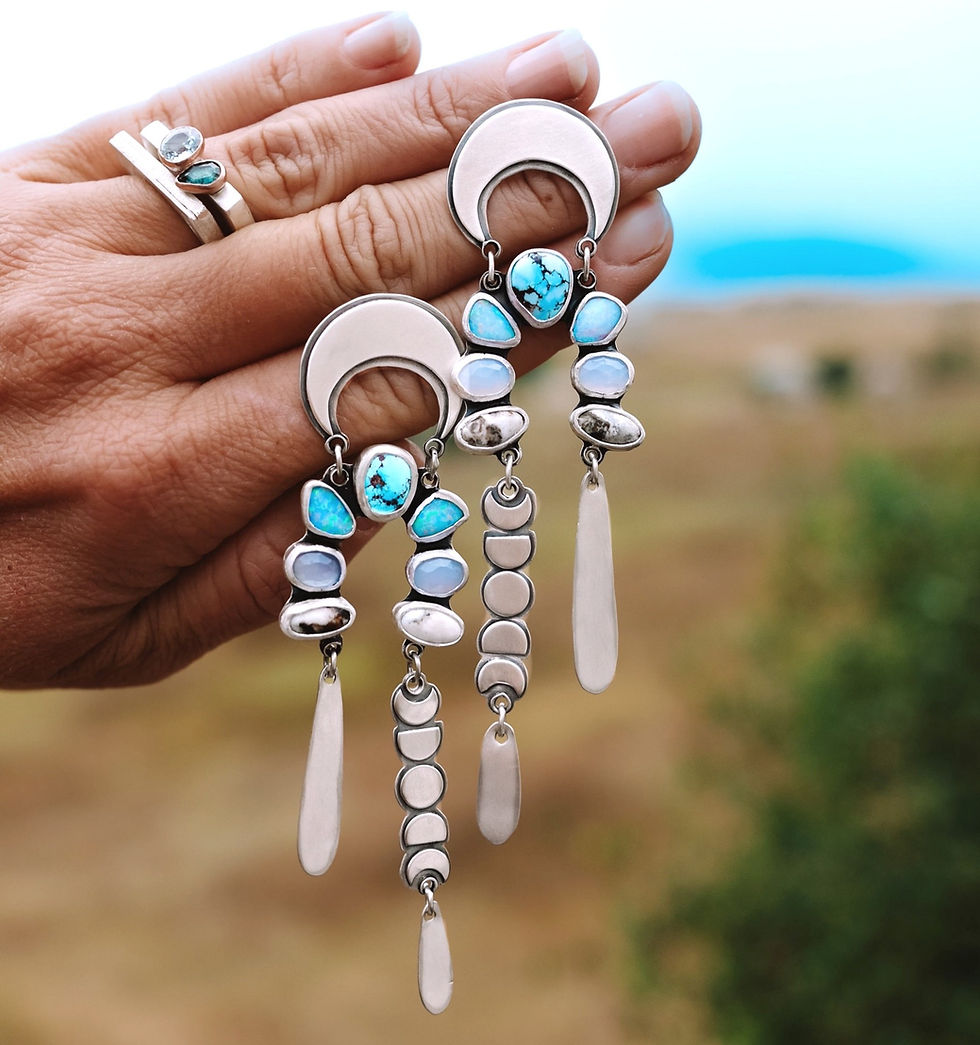 Thumbnail: Celestial Arches Drop Earrings