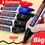 Miniatura: 1PC Big Waterproof Permanent Marker Pen 4mm Round Tip for Paper Writing