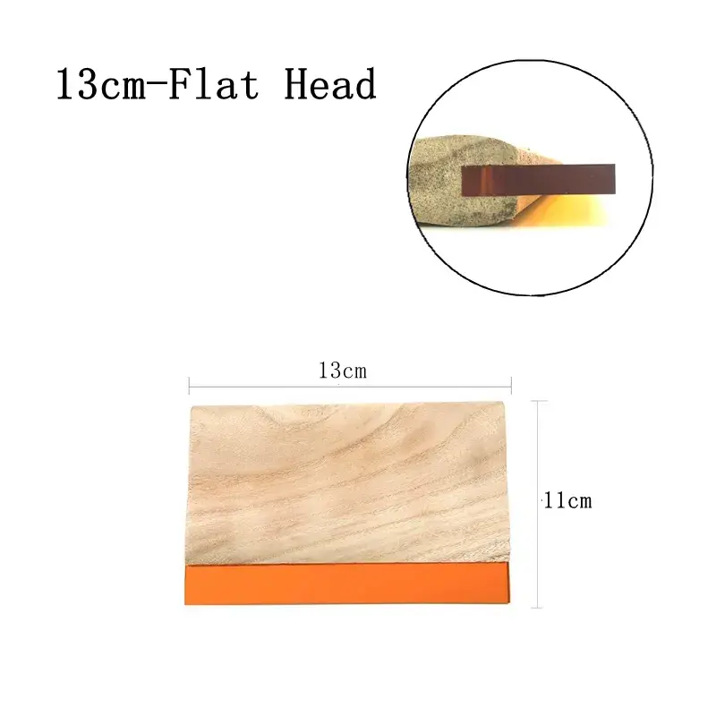 Pikkukuva: Multi-Size Silk Screen Printing Squeegee & Ink Scraper – Wooden & Aluminum
