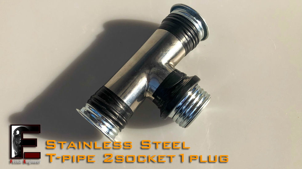 Thumbnail: Gas mask Stainless Steel Tee Adapter