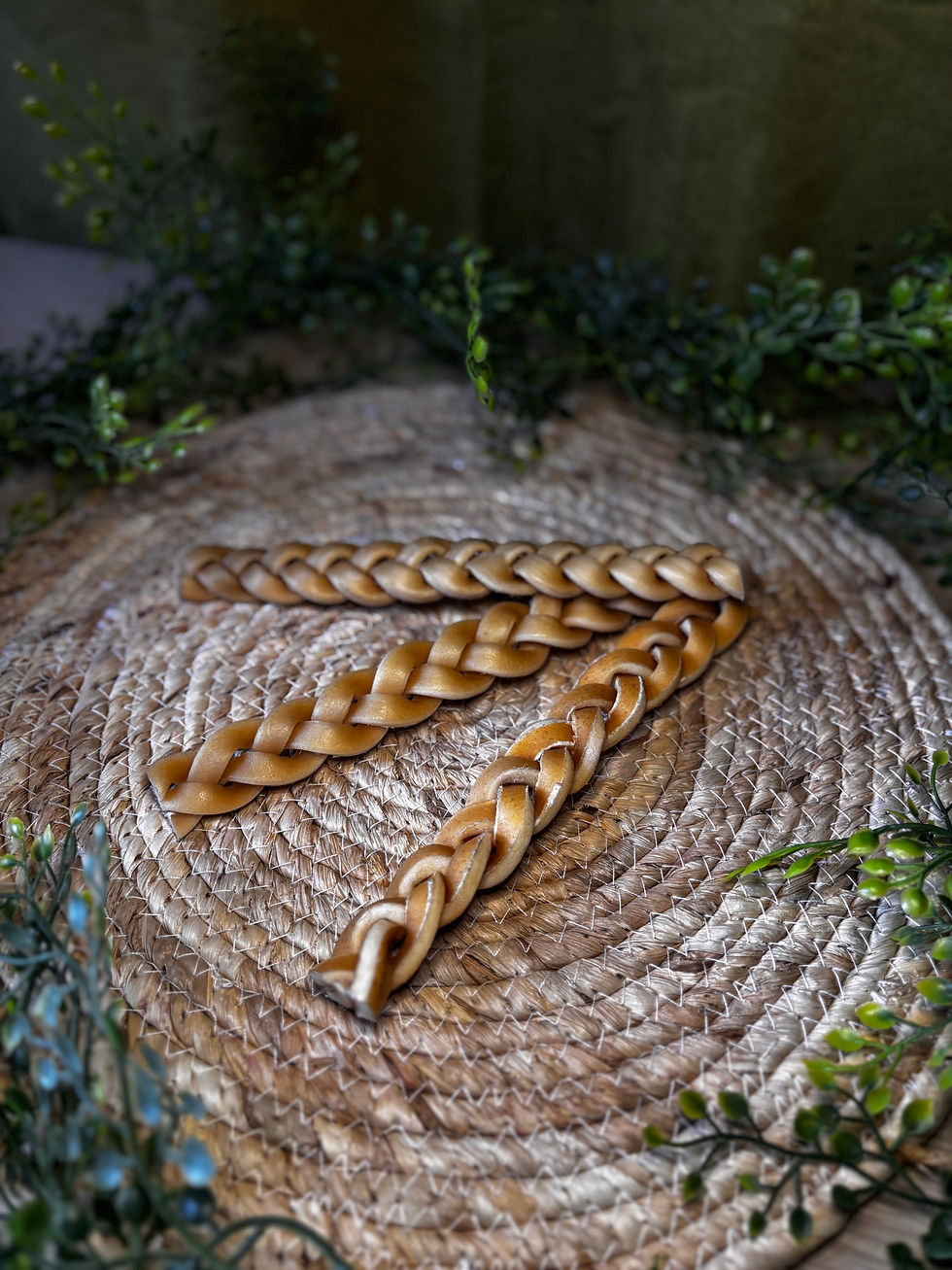 Miniature : Tresse en peau de buffle